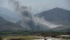 In this photograph taken on April 11, 2017, smoke rises after an air strike by US aircraft on positions during an ongoing an operation against Islamic State (IS) militants in the Achin district of Afghanistan's Nangarhar province. An American special forces soldier has been killed while conducting operations against the Islamic State group in Afghanistan, the US military said. The US-backed Afghan military has vowed to wipe out the group in its strongholds in the eastern province of Nangarhar as IS challenges the more powerful Taliban on its own turf. / AFP PHOTO / NOORULLAH SHIRZADA (Photo credit should read NOORULLAH SHIRZADA/AFP/Getty Images)