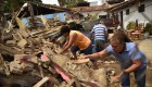 People search on September 8, 2017 amid the rubble of buildings which collapsed in Juchitan de Zaragoza, state of Oaxaca, after an 8.2 earthquake that hit Mexico's Pacific coast overnight. Mexico's most powerful earthquake in a century killed at least 35 people, officials said, after it struck the Pacific coast, wrecking homes and sending families fleeing into the streets. / AFP PHOTO / Pedro PARDO (Photo credit should read PEDRO PARDO/AFP/Getty Images)