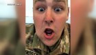 Un soldado ve el nacimiento de su hija por FaceTime