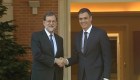 Rajoy evalúa discurso de Torra con líder de la oposición