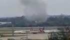 Las primeras imágenes del avión que se estrelló en La Habana