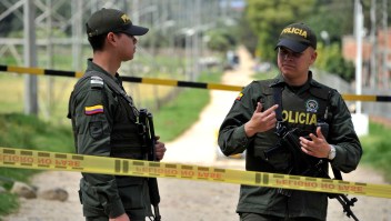 Dos policías de Colombia en una imagen de archivo. (Crédito: GUILLERMO LEGARIA/AFP/Getty Images)