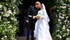 El esperado beso entre los duques de Sussex (Crédito: Ben STANSALL - WPA Pool/Getty Images)
