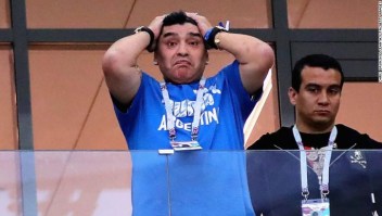 La actitud inicialmente optimista de Diego Maradona giró rápidamente cuando Argentina perdió por 3-0 ante Croacia en el Grupo D el jueves. (Crédito: Chris Brunskill/Fantasista/Getty Images)