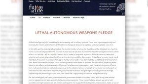 Piden prohibir la construcción de armas letales autónomas