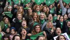 El colectivo de actrices argentinas se unió para reivindicar el derecho a decidir sobre el aborto. La imagen es en una manifestación en junio de este año.