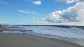 Así están las playas de Carolina de Norte antes de la llegada de Florence