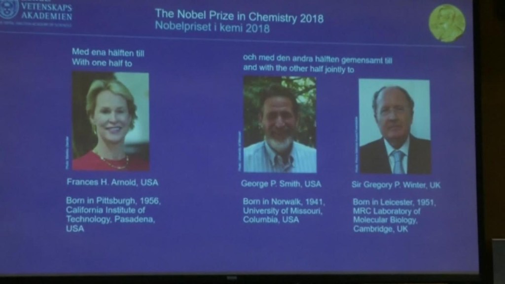 Anuncian a los ganadores del Premio Nobel de Química