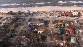 Mexico Beach en la Florida es devastada por el huracán Michael