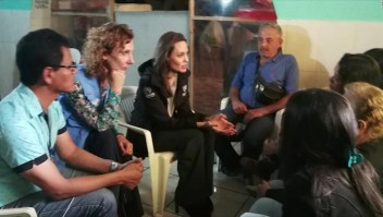 Angelina Jolie atenta a la situación de los inmigrantes venezolanos