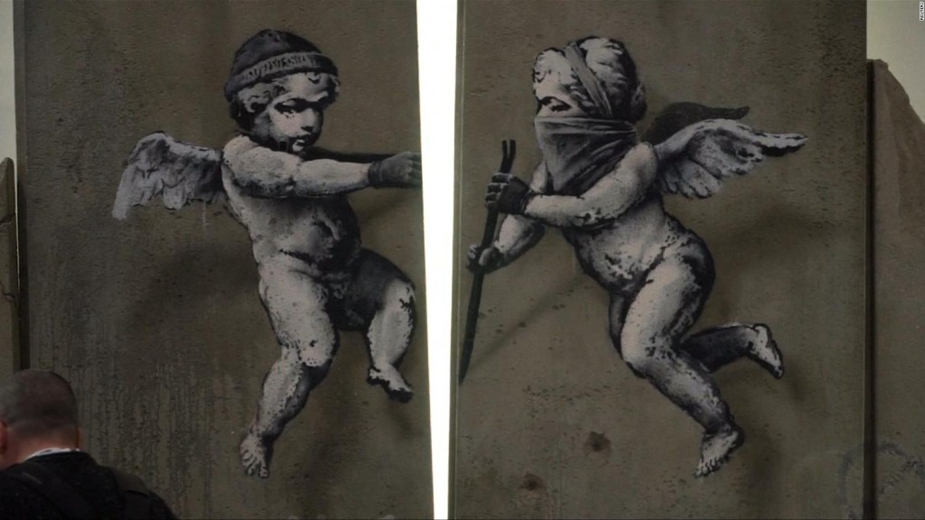 #LaImagenDelDía: el famoso artista Banksy se inspira en Palestina