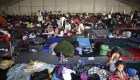 Así acampa la caravana inmigrante en la Ciudad de México