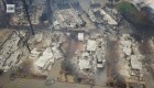 Dron capta la destrucción de los incendios en California