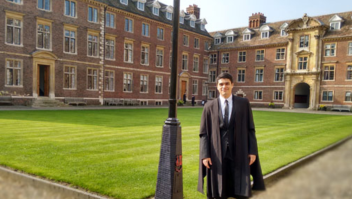 Alejandro Jiménez en el St Catherine's College. (Crédito: Conacyt)