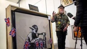 Artista quiere destrozar obra de banksy como protesta