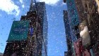 Lluvia de confeti en Nueva York