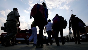 n grupo de centroamericanos que se desplazan en caravana hacia Estados Unidos. (Crédito: ULISES RUIZ / AFP / Getty Images)