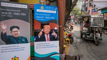 Todo listo en Hanoi, Vietnam, para recibir al presidente de Estados Unidos Donald Trump y el líder norcoreano Kim Jong Un el 20 de febrero de 2019. Crédito: Linh Pham / Getty Images