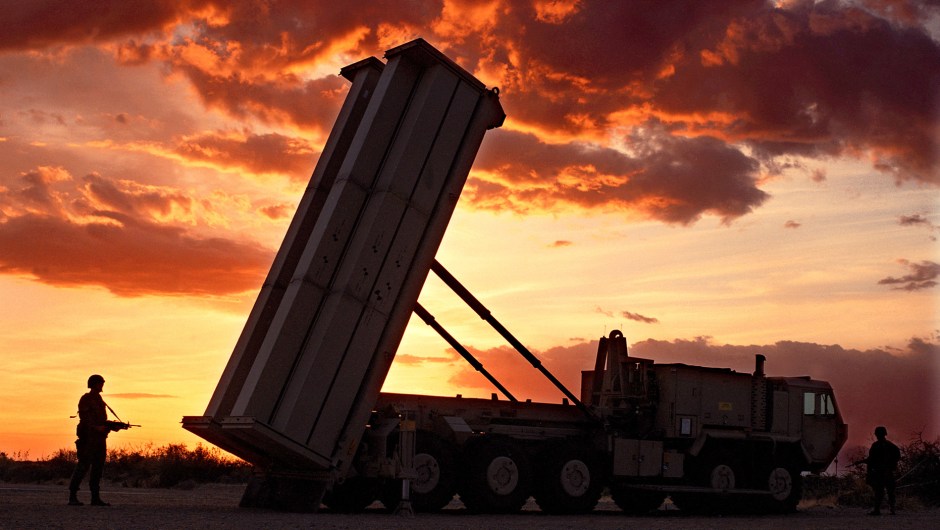 Imagen de archivo sistema de defensa antimisiles "THAAD".