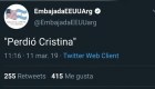 Cuenta de Twitter de la embajada de EE.UU en Argentina fue hackeada