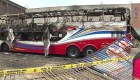 Incendio de autobús en Lima deja varios muertos