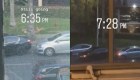 Dos autos batallan por un puesto de estacionamiento
