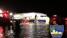 Avión patina y cae al río en Jacksonville, Florida