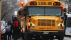 Salvado por la conductora del autobús escolar