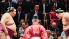 La visita de Trump a una competencia de sumo