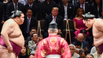 La visita de Trump a una competencia de sumo