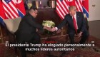 Trump elogia a líderes autoritarios