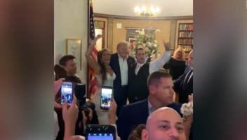 Trump sorprendió a una pareja en su boda