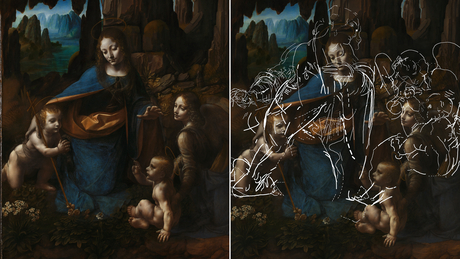 Descubren esbozos de Leonardo Da Vinci 500 años después