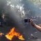 Tres policías quemados durante manifestación en Indonesia