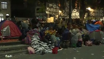 El acampe en Buenos Aires, desde adentro