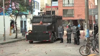 Disturbios en protesta estudiantil en Bogotá