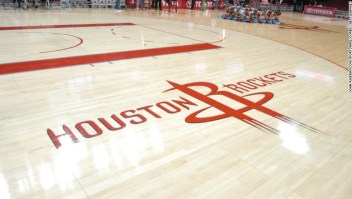 28 November 2010: Rockets floor logo prior to 99 - 98 win over Oklahoma City at the Toyota Center in Houston, TX. (Photo by John Rivera/Icon SMI/Icon Sport Media via Getty Images)