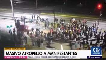 Chile: automóvil atropella a manifestantes