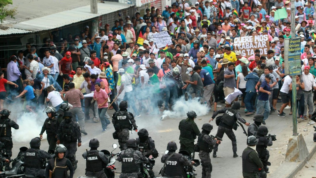 Bloqueos en contra y a favor de Evo Morales