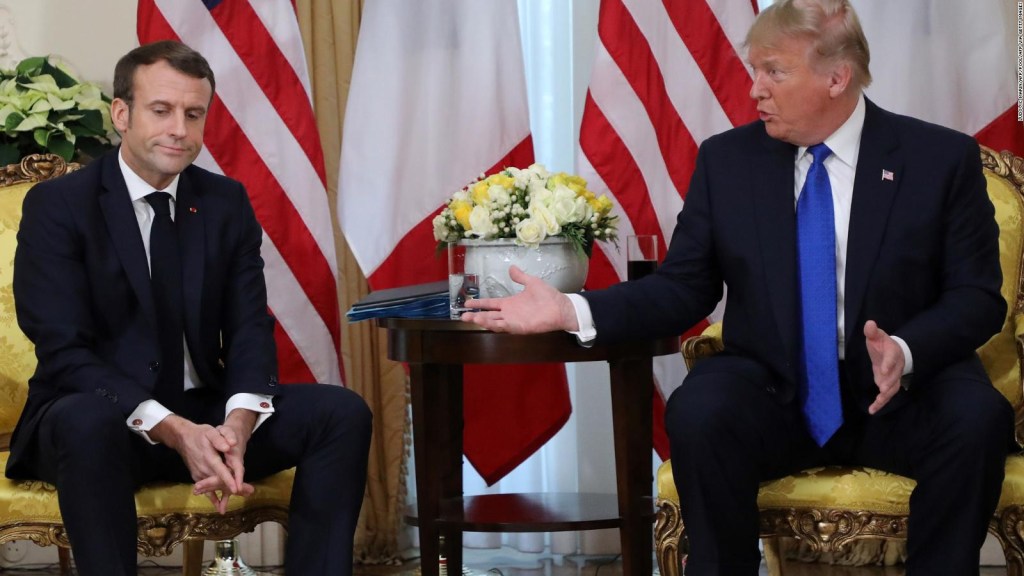 Trump y Macron exhiben sus diferencias