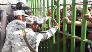 Tensión con migrantes en la frontera México-Guatemala