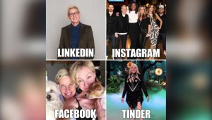 ¿Pondrías la misma foto en Facebook, Instagram o Tinder?