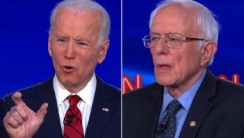 Biden y Sanders debaten sobre coronavirus e inmigración