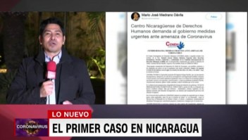 Confirman primer caso de coronavirus en Nicaragua