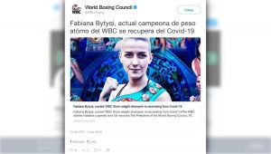 Campeona mundial de boxeo lucha contra el coronavirus