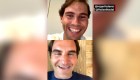 Federer y Nadal juntos en una transmisión de Instagram