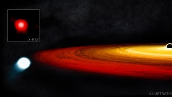 Estrella sobrevive a agujero negro y podría mutar a planeta