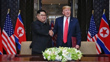 Trump dice que no sabe si Kim Jong Un está enfermo pero le desea suerte