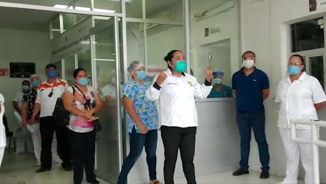 Covid-19: Así fue la protesta de personal médico en Chiapas