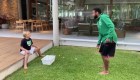 Neymar Jr. y la broma a su hijo